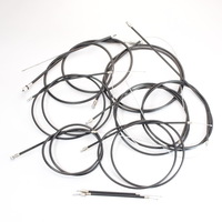 Cable Kit for Vespa 50s 100s 125ET3 with PTFE Inliner sleeve SIP PREMIUM black ベスパ ケーブル ワイヤーセット