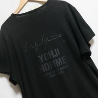 希少【yohji yamamoto pour homme ヨウジヤマモト】ロゴ 半袖 カットソー Tシャツ/シャツ