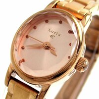 ルリア ４℃ 時計 オーバル レディース ピンクゴールド リボン Luria ４℃ 腕時計 クォーツ 稼動品