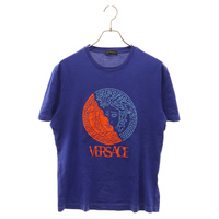 VERSACE ヴェルサーチ メデューサプリント 半袖Tシャツ カットソー ブルー A83097