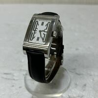 [K 2925]1円スタート！BVLGARI ブルガリ レッタンゴロ 腕時計 レザーバンド メンズ クォーツ