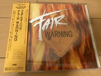 FAIR WARNING / Fair Warning 国内盤 帯付き 名盤 1st