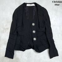 【ガリアーノ期】Christian Dior クリスチャン ディオール トロッター ジャケット ビッグスナップボタン 2006 名作