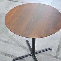 あずま工芸「Esta Cafe Table/SST-280」サイドテーブル ウォールナット材 ラウンド カフェ センター ダイニング 円卓
