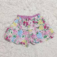 【送料無料】MIMI　ショートパンツ　ショーパン　110－120㎝ぐらい　花柄　ウエストゴム　キッズ　子供服