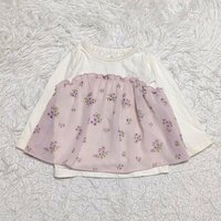 【送料無料】CLASSIC　西松屋　長袖　トップス　80㎝　花柄　女の子　ベビー　子供服