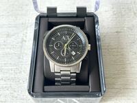 アルマーニエクスチェンジ　腕時計　Armani Exchange. メンズ　AX2063　クロノグラフ　ブラック×シルバー 箱付き　美品