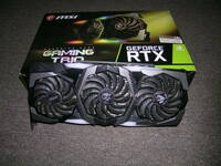 美品 MSI GeForce RTX2080 GAMING TRIO 8GB GDDR6　動作確認済み　