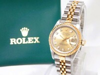 5175[T]ROLEXロレックス/69173/Cal.2135/デイトジャスト/自動巻き/レディース腕時計/10Pダイヤモンド/コンビ/1993年
