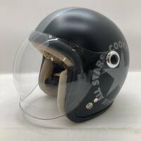 【1円～】TNK工業 CA-6 バイク用ヘルメット ブラック KIDSサイズ(54-56㎝) 2022年製 PSCマークあり【中古品】