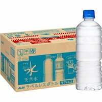 アサヒ飲料 PET600ml×24本 ラベルレスボトル 天然水 おいしい水 5