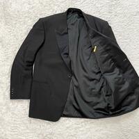 美品ハイクラスな紳士のための逸品　銀座英國屋　タキシード　ジャケット　XL相当　ブラック　黒　フォーマル　