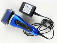 HITACHI シェーバーRM-FJ21 2021年製　１円　メンズ　髭剃り　日立　充電器付　青　ブルー