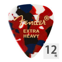 フェンダー ギターピック 12枚 セット エクストラヘビー 351 Shape Premium Picks Extra Heavy Confetti Fender
