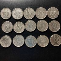 鳳凰 100円銀貨4枚　稲穂 100円銀貨11枚新品未使用日本古銭 