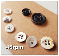 【未使用】45rpm （45R）　激レア「色々」ボタン　８個　東京イベント「マルシェ」で購入！