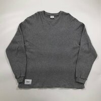 23aw Wtaps WAFFLE 01 / LS / COTTON. SIGN / ASH GRAY 03 232ATDT-CSM17 ダブルタップス ワッフル ロンT