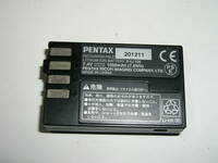 6220● PENTAX D-LI109、ペンタックス純正 リチウムイオンバッテリー D-LI109 ●