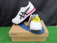 未使用品 アシックス asics 安全靴 ウィンジョブ CP201 ホワイト×ブラック FCP201-0190 22.0cm