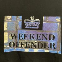 weekend offender BOXES SWEAT ウィークエンド　オフェンダー　ボックス　スウェット　サイズXS BLACK ブラック