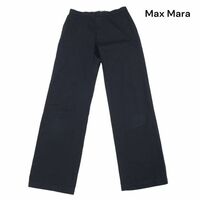 Max Mara マックスマーラ WEEKEND LINE 通年 ワイド♪ コットン パンツ Sz.40　レディース ネイビー　K4B00354_4#R