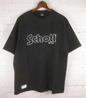 ST10444 SCHOTT ショット Tシャツ LARGE 美品 ブラック（クリックポスト可）