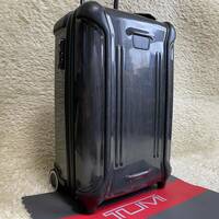 1円 極美品 TUMI トゥミ メンズ ビジネス キャリーケース VAPOR スーツケース ロック付き 旅行 トラベル 2輪 機内持込 20インチ ブラック