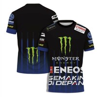 モンスターエナジー Tシャツ サイズ :★ L ★ 材質：ポリエステル MotoGP スポーツウエア スポーツTシャツ Monster Energy 