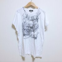 s593　zucca　ズッカ　ホワイト　半袖　Tシャツ　カットソー　M　【メ便】