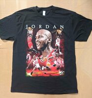 Michael Jordan プリントTシャツ Lサイズ ブラック マイケル・ジョーダン NBA バスケ 日本未発売 海外直輸入 ファッション雑貨 アメ雑