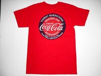 Coca Cola プリントTシャツ Lサイズ レッド コカ・コーラ 企業 コーラ ドリンク 日本未発売 海外直輸入 ファッション雑貨 アメ雑