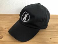 美品 GOODENOUGH グッドイナフ ベースボールキャップ 帽子 グラムg 刺繍ロゴ ブラック 黒