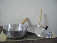 ◆親子鍋・雪平鍋◆打ち出しアルミ◆未使用品◆