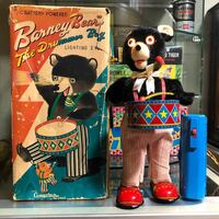 ブリキロボット　クラグスタン　アルプス　アルプス商事　Barney Bear The Drummer Boy ブリキ熊　ブリキのおもちゃ　ヴィンテージ熊　クマ