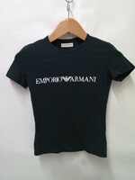 EMPORIO ARMANI UNDERWEAR エンポリオアルマーニ Tシャツ ロゴ 黒 ブラック L 44 レディース