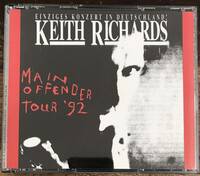Keith Richards / キースリチャーズ / Main Offender Tour / 2CD / Pressed CD / Live at Koln Spothall, Germany, November 29, 1992 / E