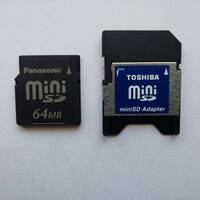 Panasonic　miniSDカード　64MB　TOSHIBA　miniSD Adapter　セット