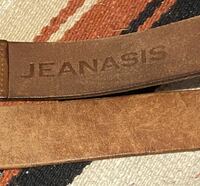 ring belt JEANASIS ジーナシス レザー リングベルト ブラウン32インチくらい