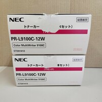 NEC 純正トナ－カ－トリッジ PR-L9100C-12W マゼンタ　２本パック　２箱セット　(Color MultiWriter 9100C 用)