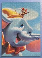 絶版 ディズニー ダンボ & ティモシー 500P 500ピース ジグソーパズル 完成見本 ハーフカット テンヨー 日本製 Disney DUMBO jigsaw puzzle