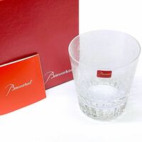 ♪ Baccarat バカラ グラス パルメ オールドファッション PARME 彫刻 タンブラー 箱付き 未使用保管品 クリスタルガラス