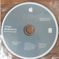 15-inch MacBook pro用 Mac OS X Install DVD 10.6.6