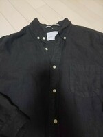 チャオパニックTYPY リネンシャツ Ｌサイズ ブラック
