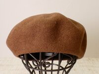 ラメゾンドリリス　(La Maison de Lyllis) ウール　ベレー帽【L's(５７ｃｍ)/ブラウン/Sランク】b4A