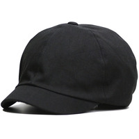 送料無料 帽子 メンズ レディース　大きいサイズ ハンチングキャスケットタイプII　ビッグサイズ　ブラック