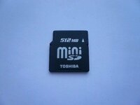TOSHIBA　miniSDカード　512MB　
