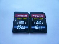 Transcend　SDHCカード　16GB　2枚セット　