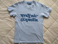 HYSTERIC GLAMOUR ヒステリックグラマー 半袖Tシャツ サイズ表記フリー グレイ バイクガール 日本製
