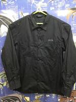 オールド ステューシー USA製 ワークシャツ 黒 L 大きめ 2001