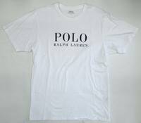 POLO RALPH LAUREN ◆ ポロ ラルフローレン ◆ 半袖Tシャツ ◆ フロントロゴ ◆ 半袖カットソー コットン Tシャツ カットソー ホワイト/LL